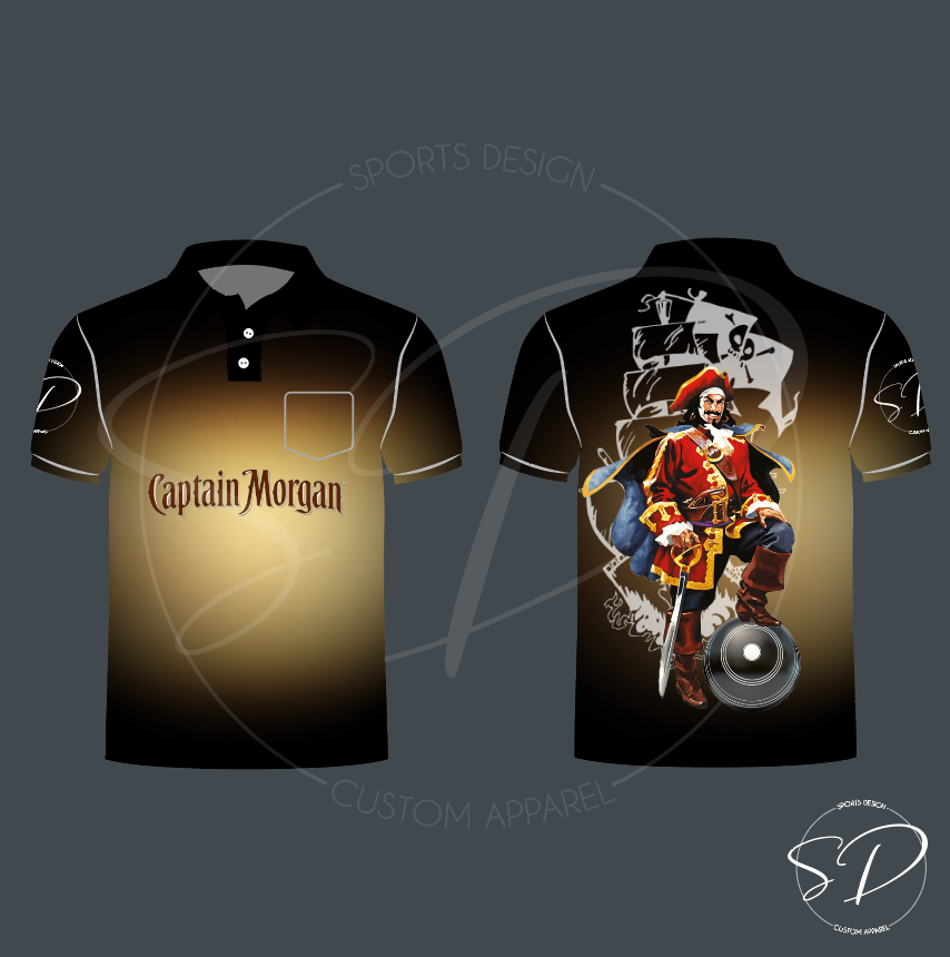 Captain morgan polo shop shirt