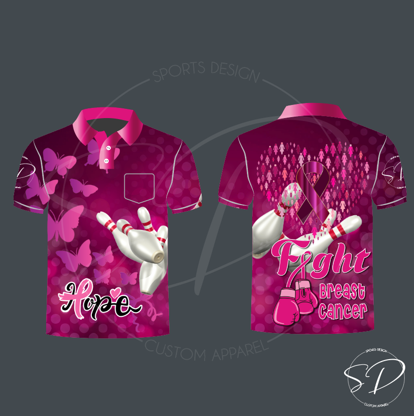 Breast Cancer Tenpin Shirt