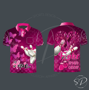 Breast Cancer Tenpin Shirt