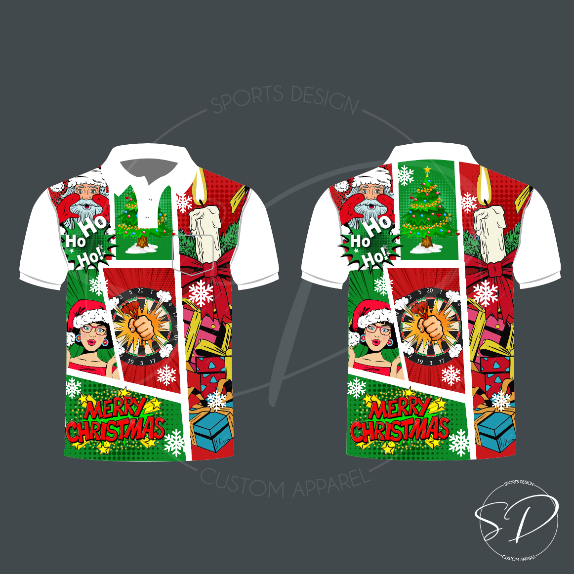 Retro Xmas Darts Shirt