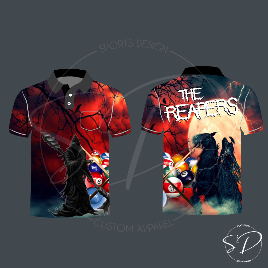 Grim Reaper Snooker Shirt