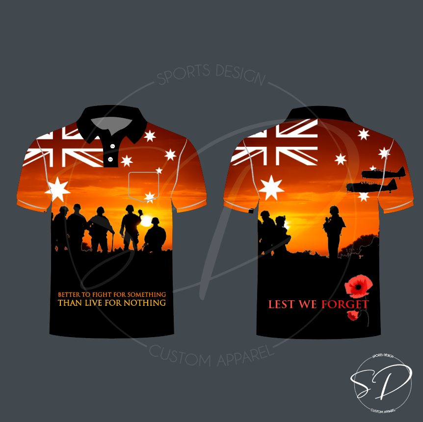 Anzac day shirts deals 2020